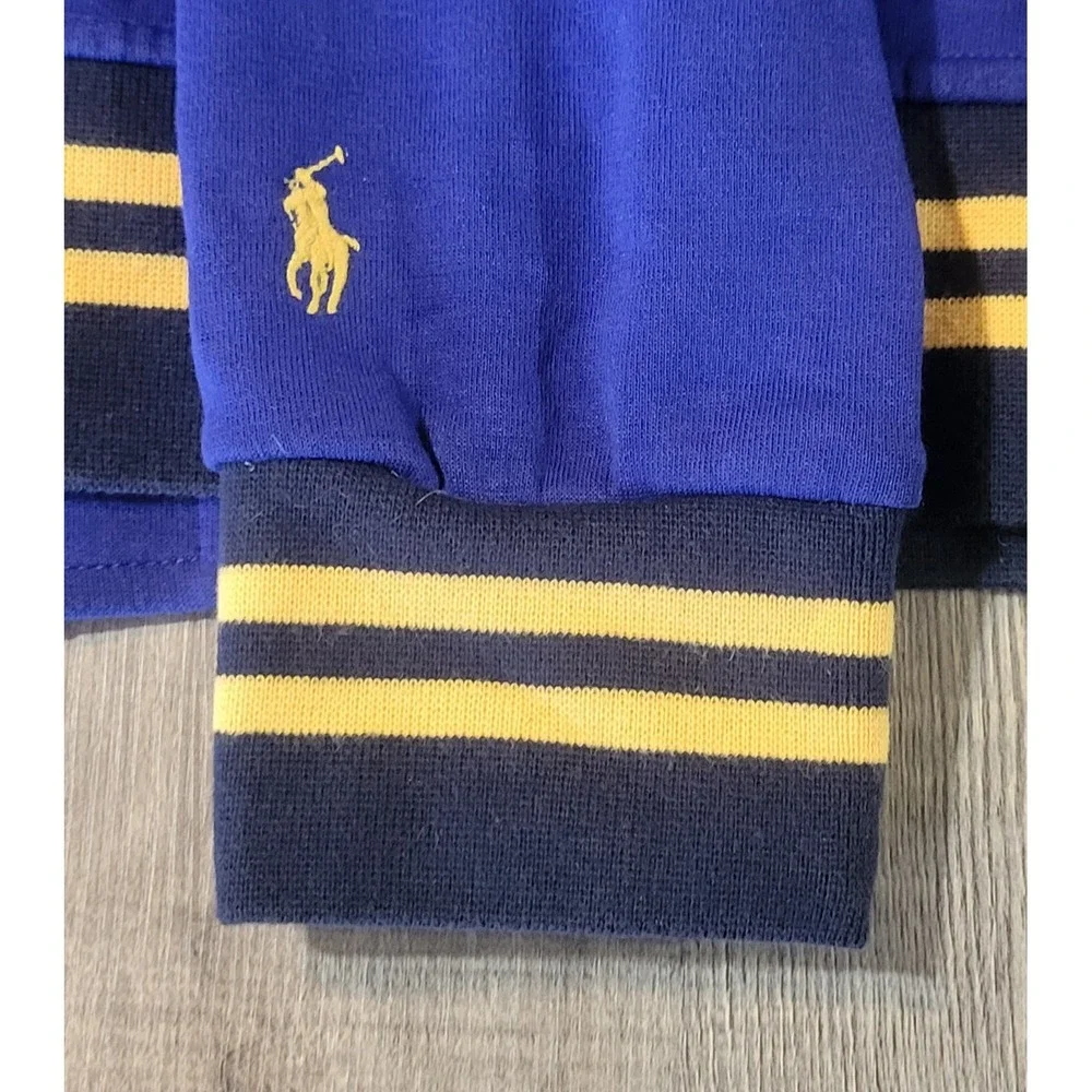 Polo Ralph Lauren Youth Large 14-16‎ Logo Fleece Varsity Track Jacket Royal Blue